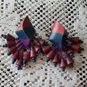 🛑3 for $20.00🛑 Wooden Dangling Earrings